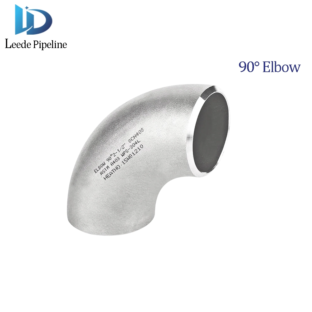 Stainless Steel Pipe Fitting Elbow Long Radius 90 Degree Elbow