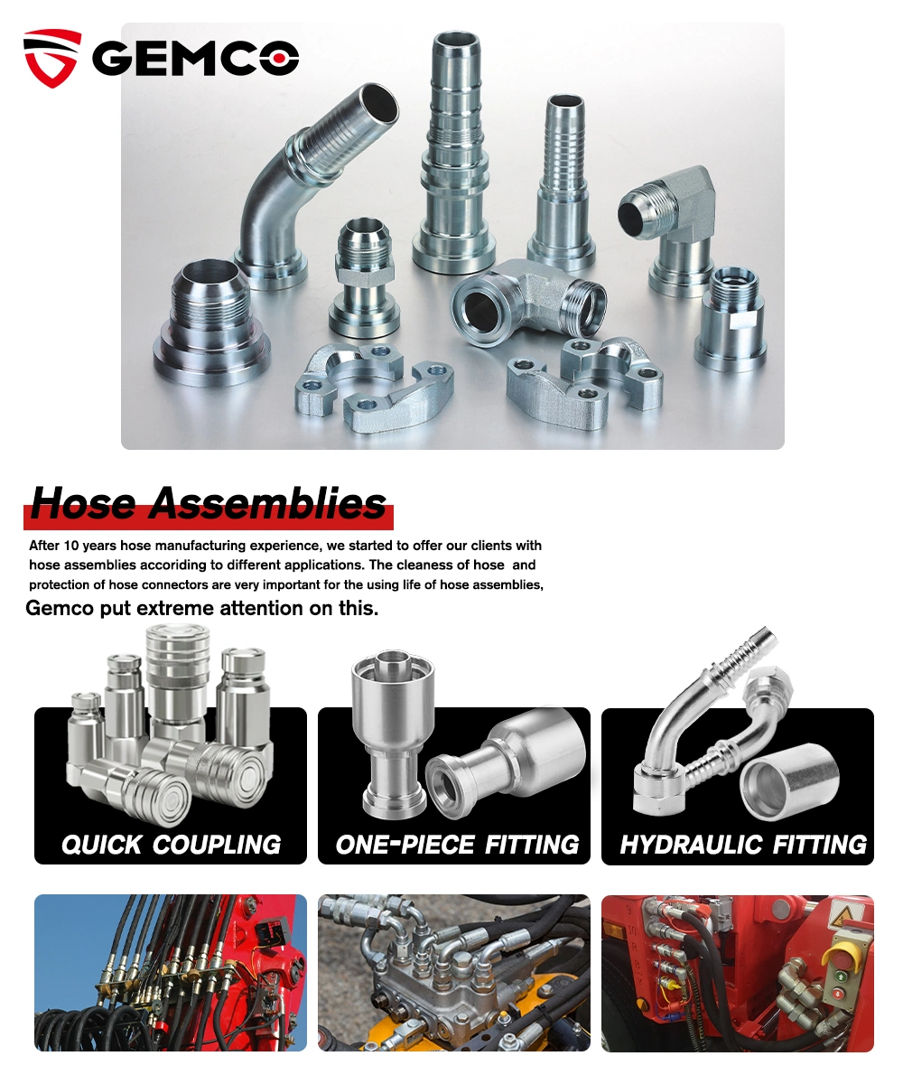 43 Series stainless steel Pipe Fittings / JIC1/4 hydraulic Pipe fitting / Female3/4 SAE fitting / BSP 3000PSI Hydraulic hose fitting / Brass one piece fitting